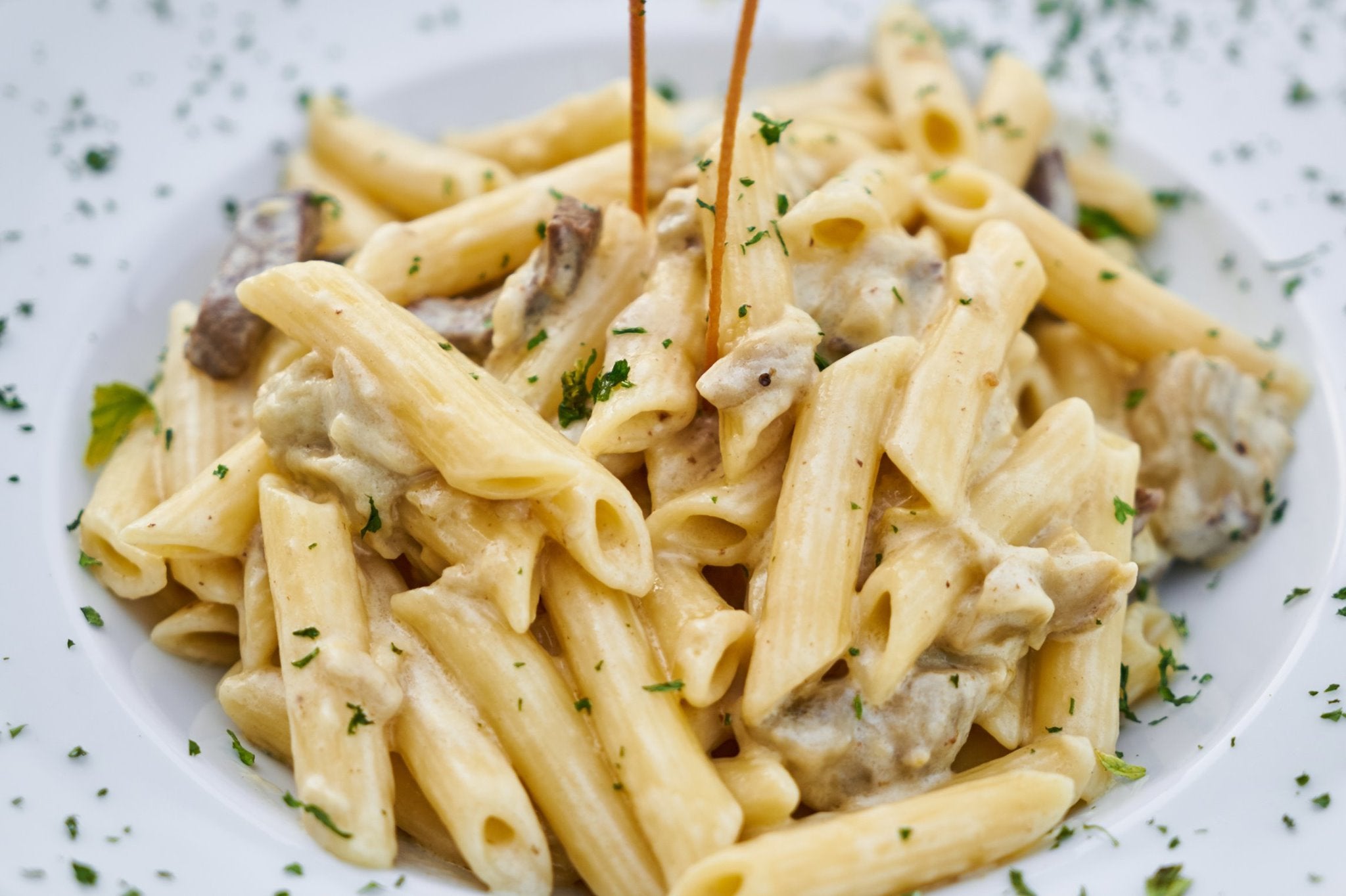 Wild Mushroom & Balsamic Cream Pasta