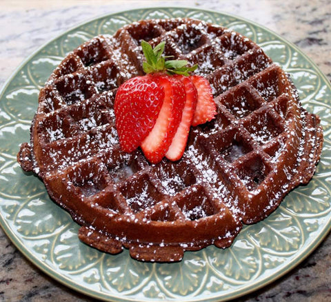 Chocolate Blood Orange Waffles