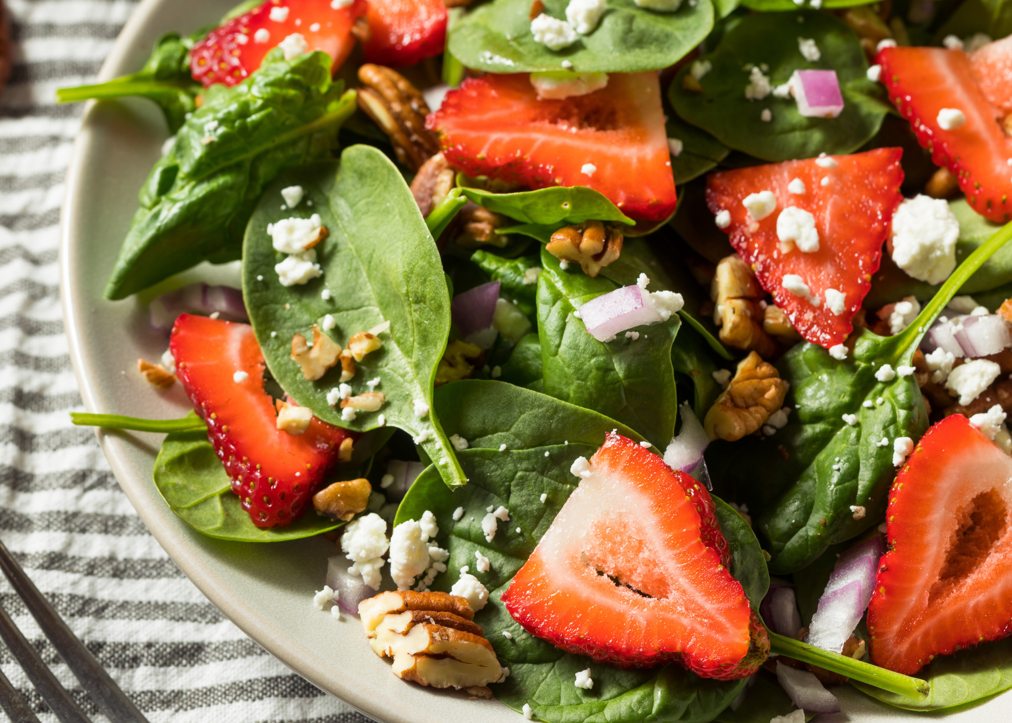 Strawberry Basil Vinaigrette Salad