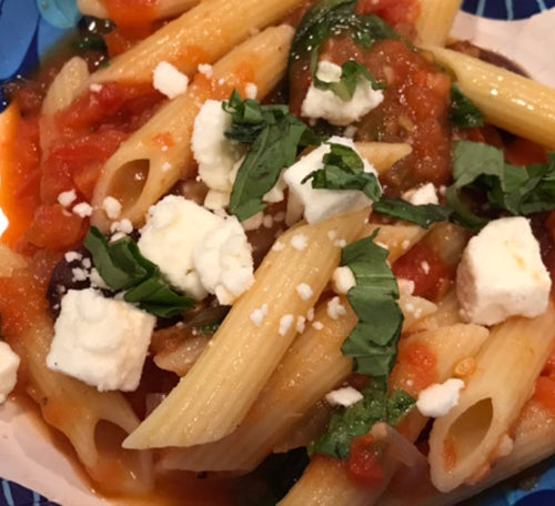 Roasted “Puttanesca” Salsa with Baklouti Green Chili Olive Oil