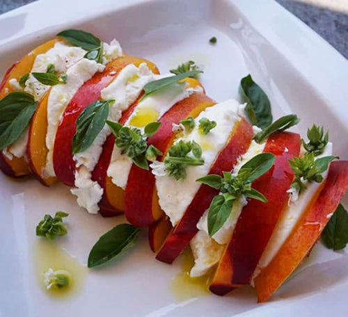 Summer Peach Caprese Salad