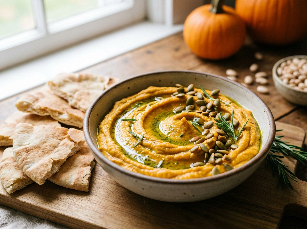 Smoky White Bean & Pumpkin Hummus