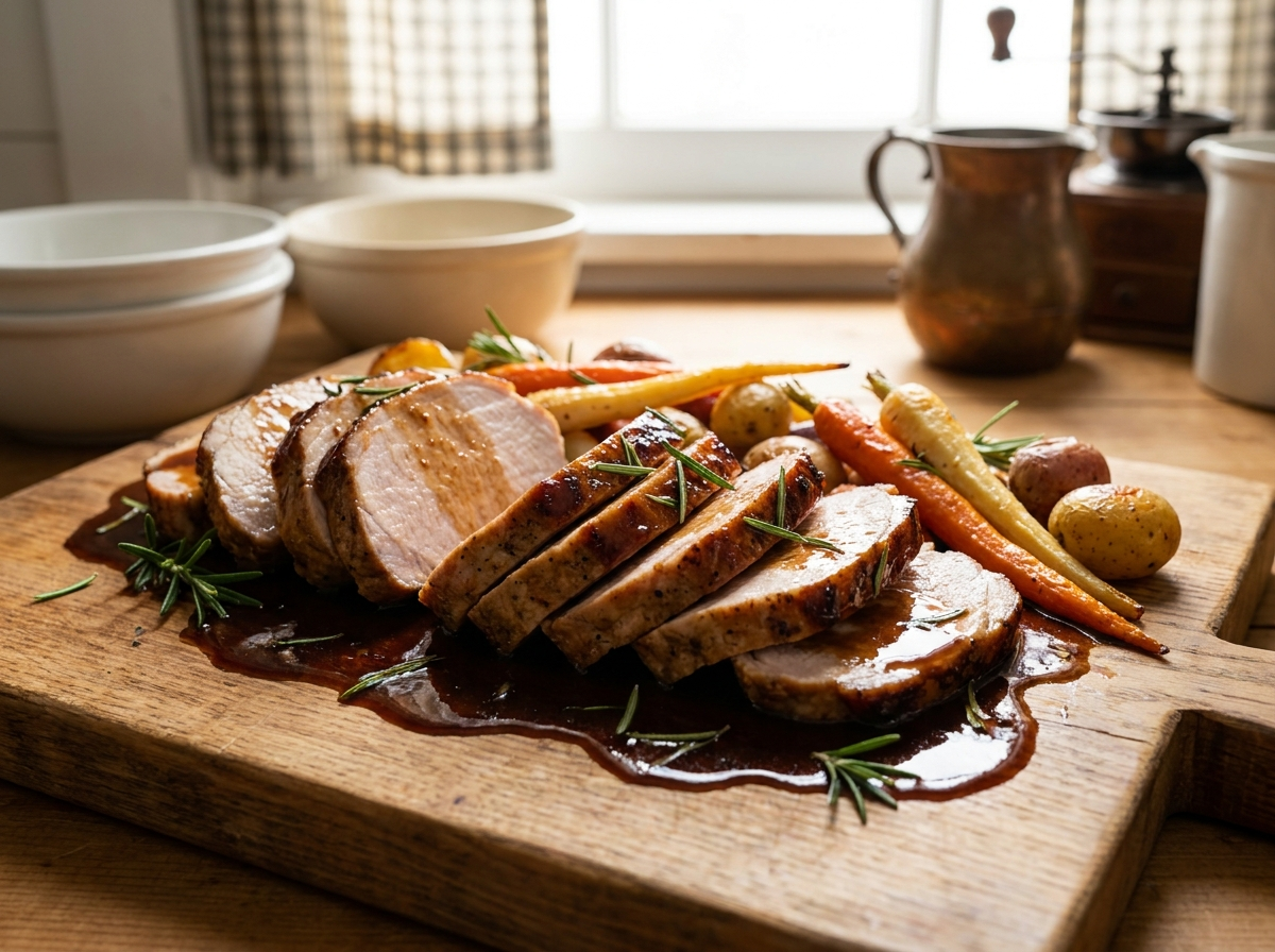 Maple & Rosemary Roasted Pork Loin