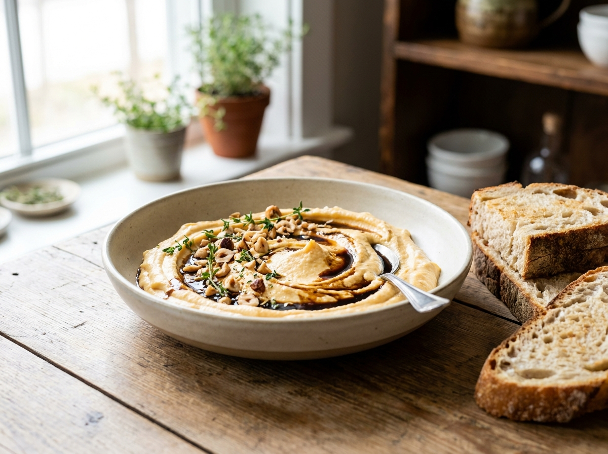 Butternut Squash Whipped Feta with Espresso Balsamic Gastrique