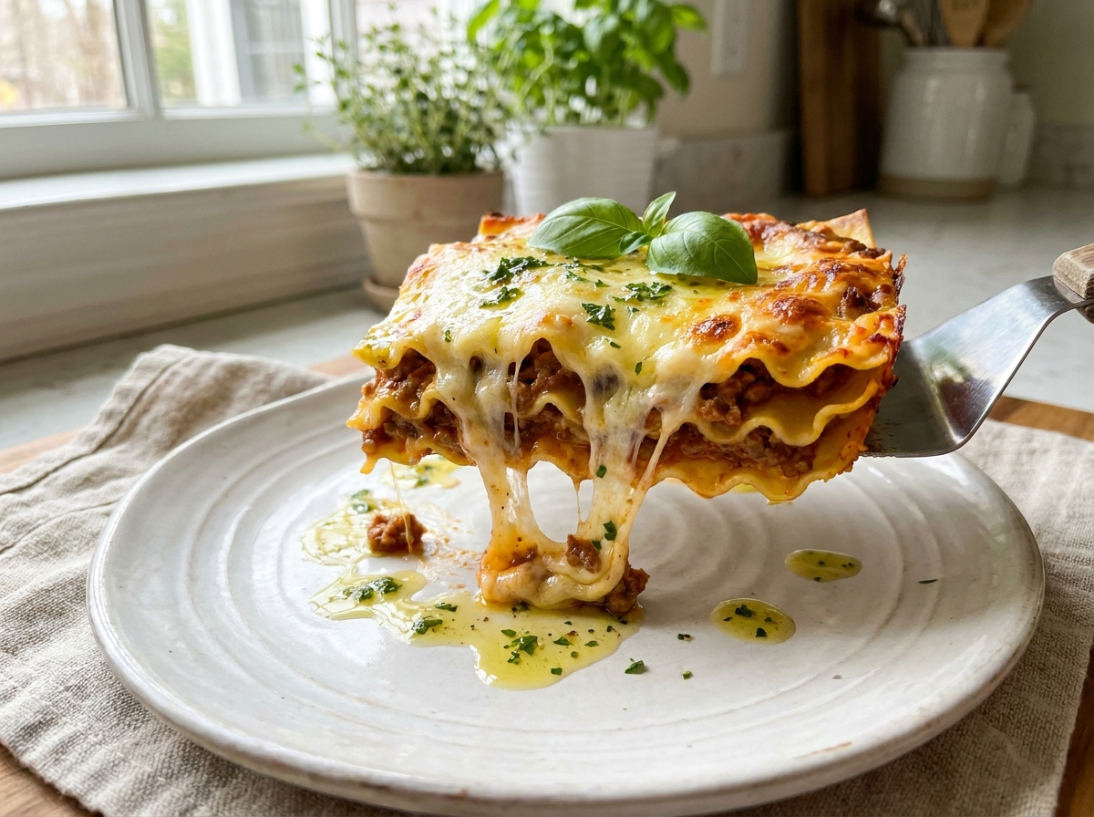 Sunday Lasagna with Milanese Gremolata Ricotta