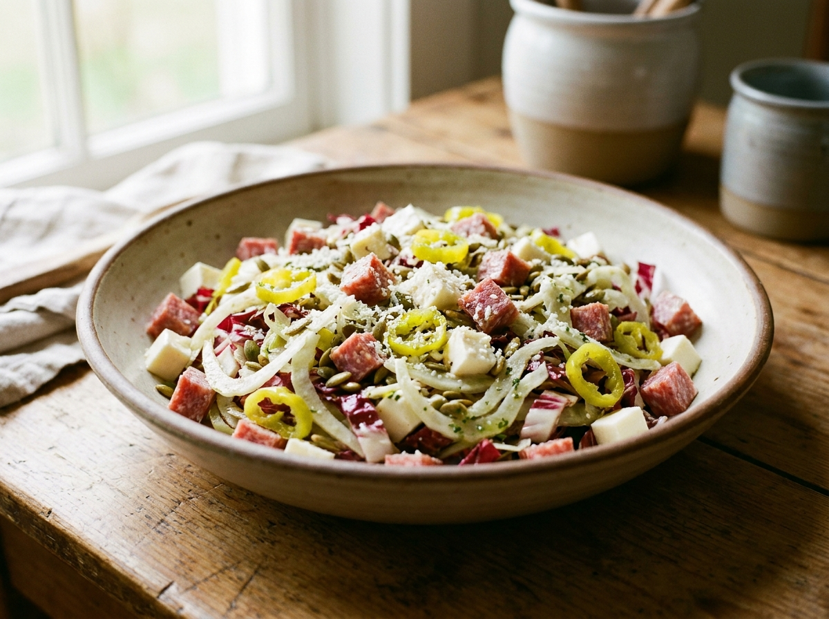 Italian Chopped Salad with Neapolitan Herb Vinaigrette