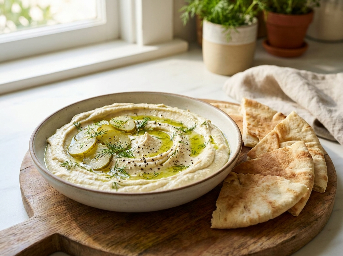 Dill Pickle Hummus