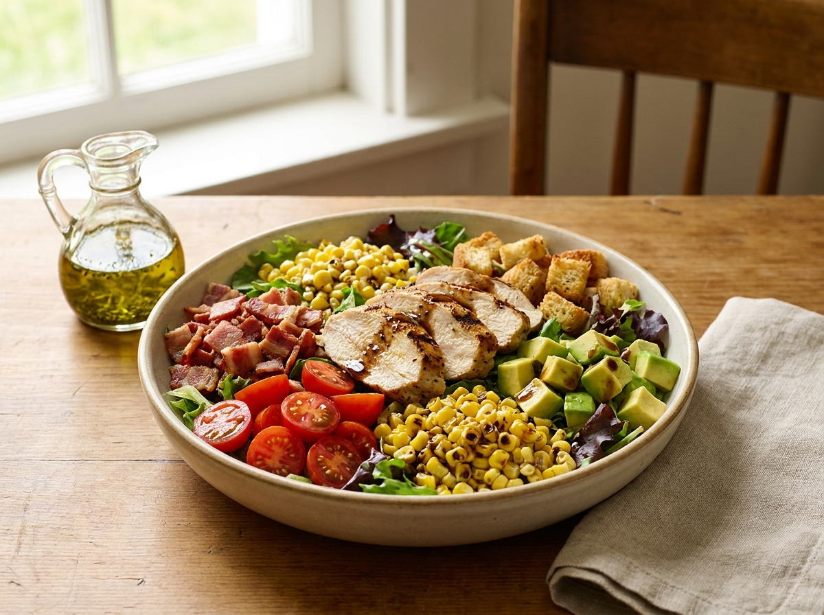 Loaded BLT Chicken Salad with Herbes de Provence Vinaigrette