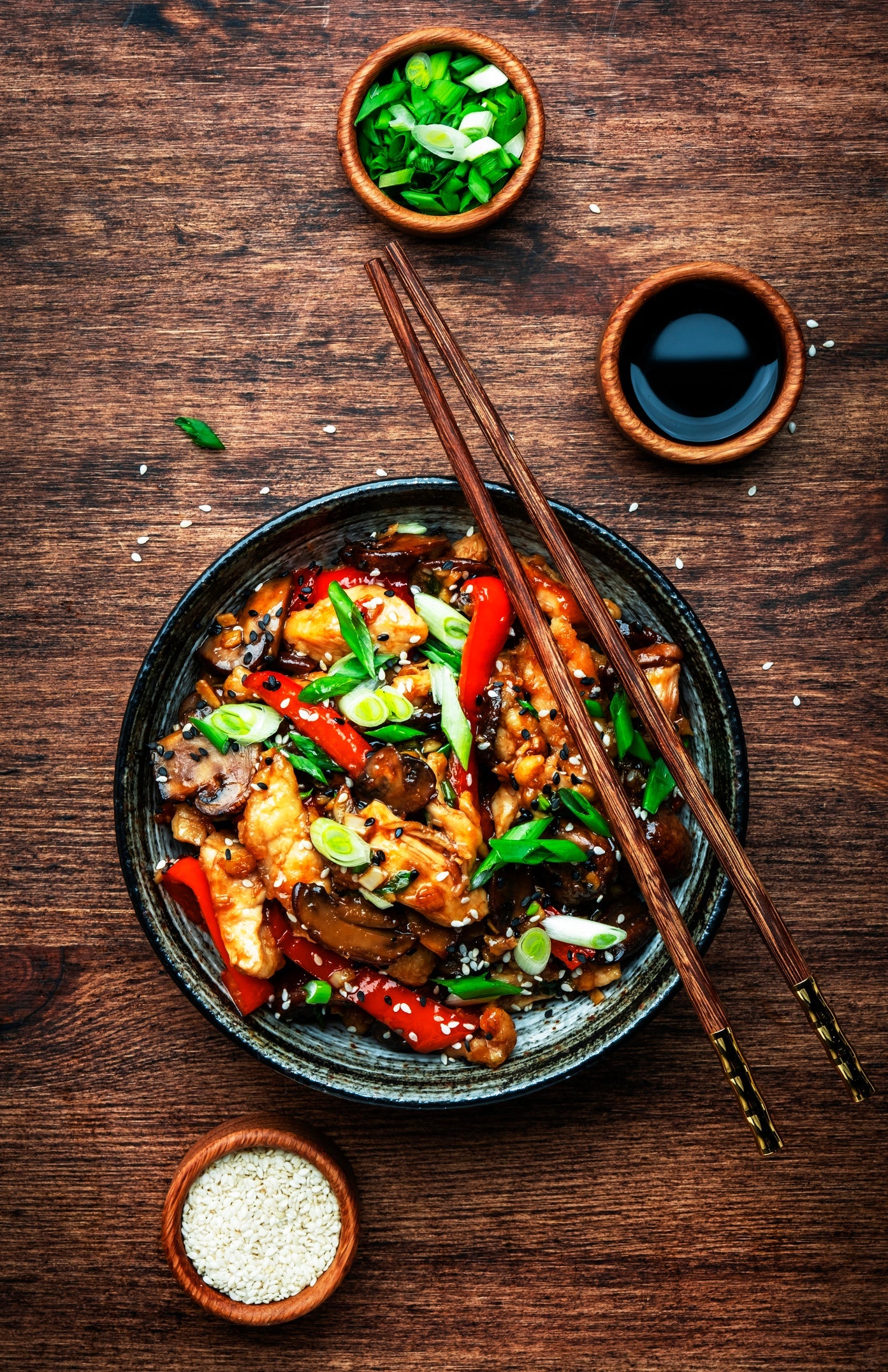 Blackberry Ginger Sesame Stir-Fry