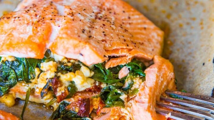 Stuffed Baked Salmon