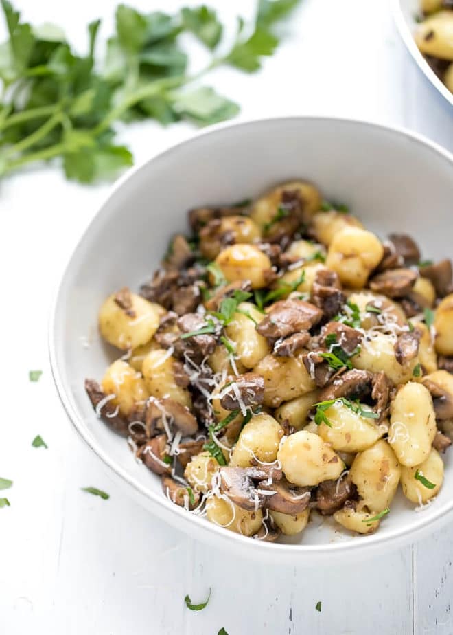 Crispy Gnocchi with Mushrooms