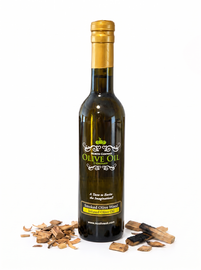 Smoked Olive Wood Infused Olive Oil bottle - Google Merchant product image