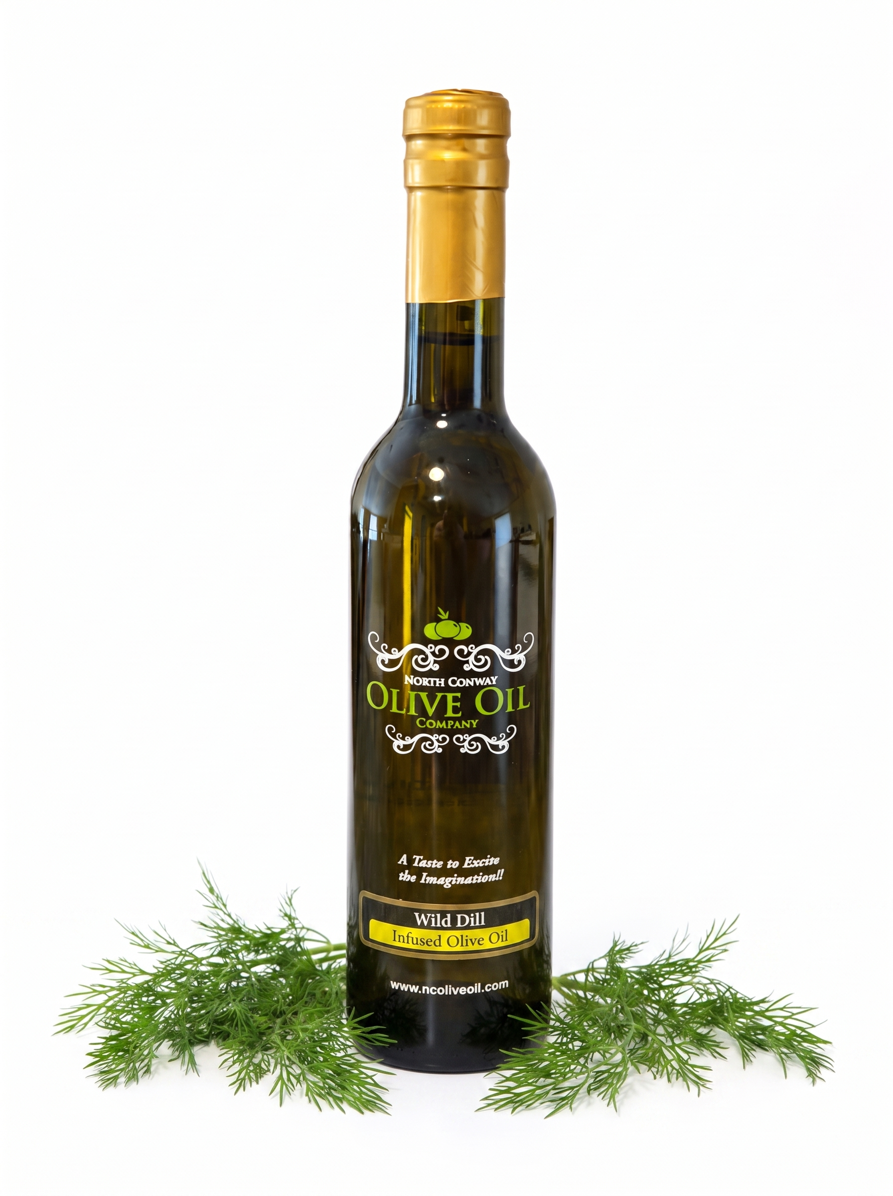 Wild Dill Infused Olive Oil bottle - Google Merchant product image