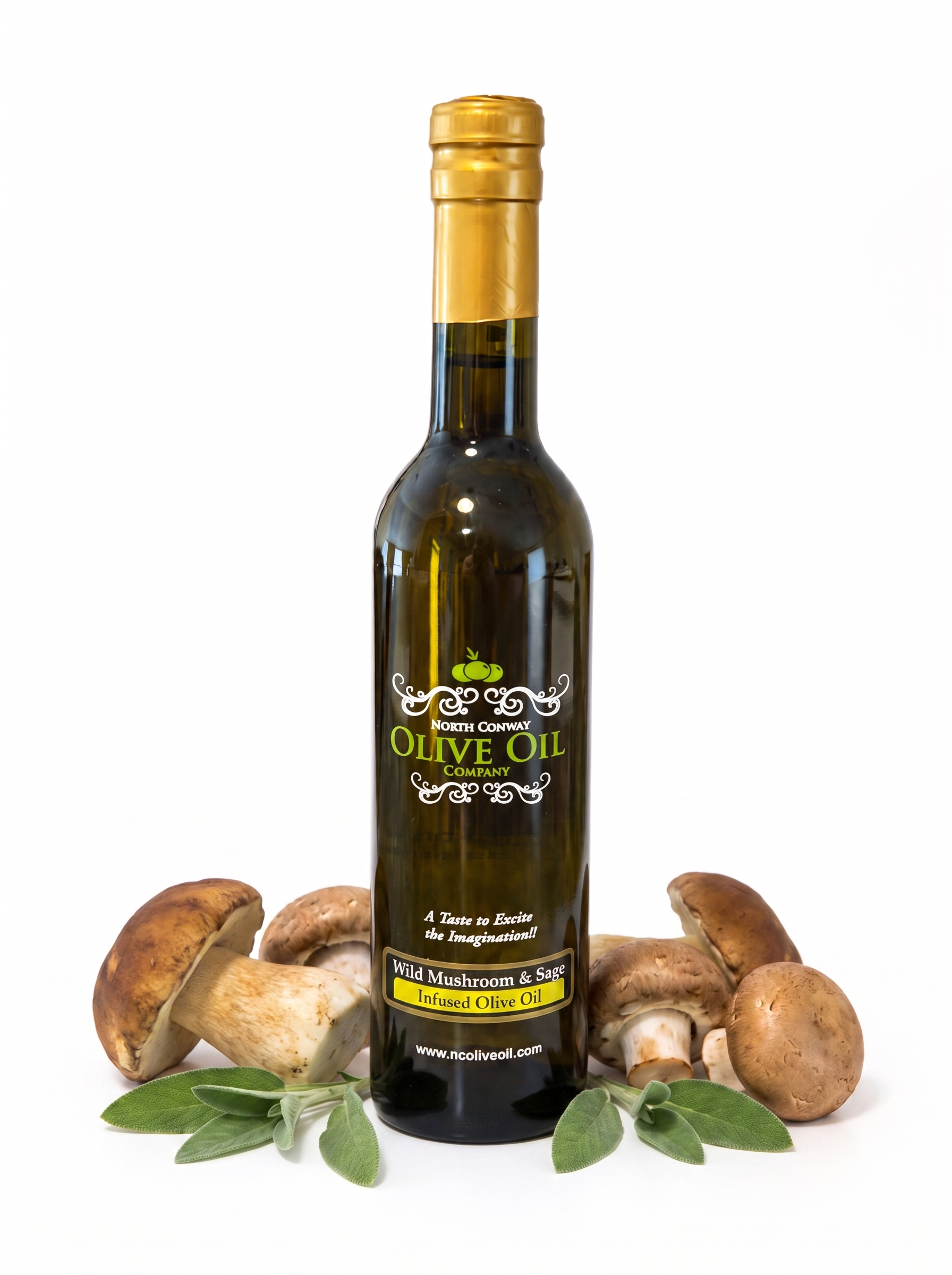 Wild Mushroom & Sage Infused Olive Oil bottle - Google Merchant product image