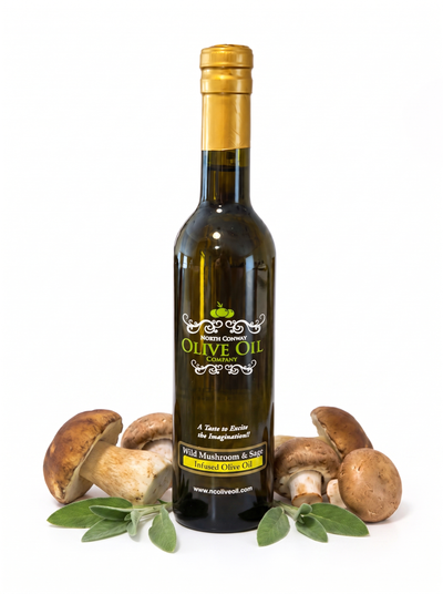 Wild Mushroom & Sage Infused Olive Oil bottle - Google Merchant product image