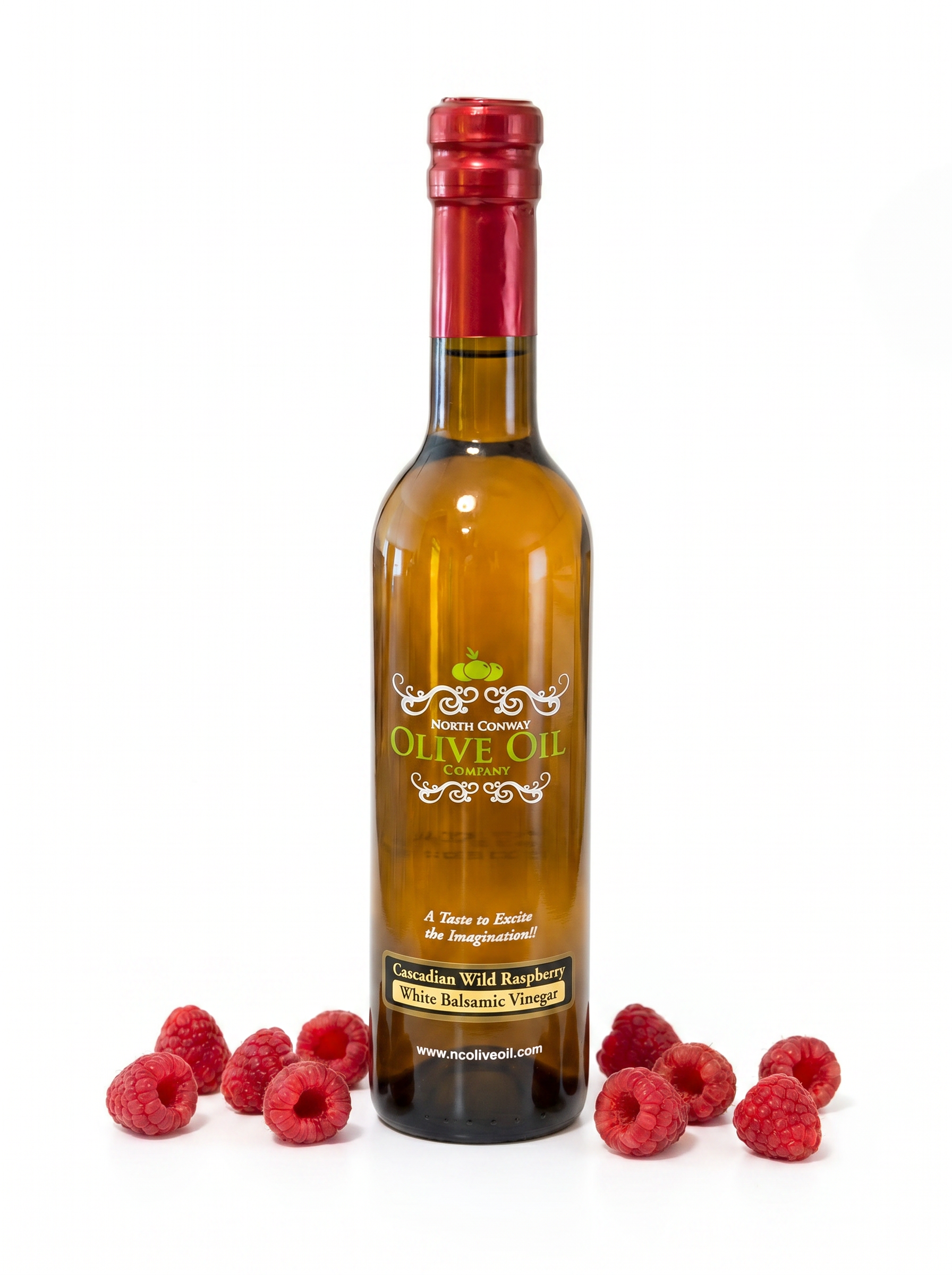 Cascadian Wild Raspberry White Balsamic Vinegar bottle - Google Merchant product image