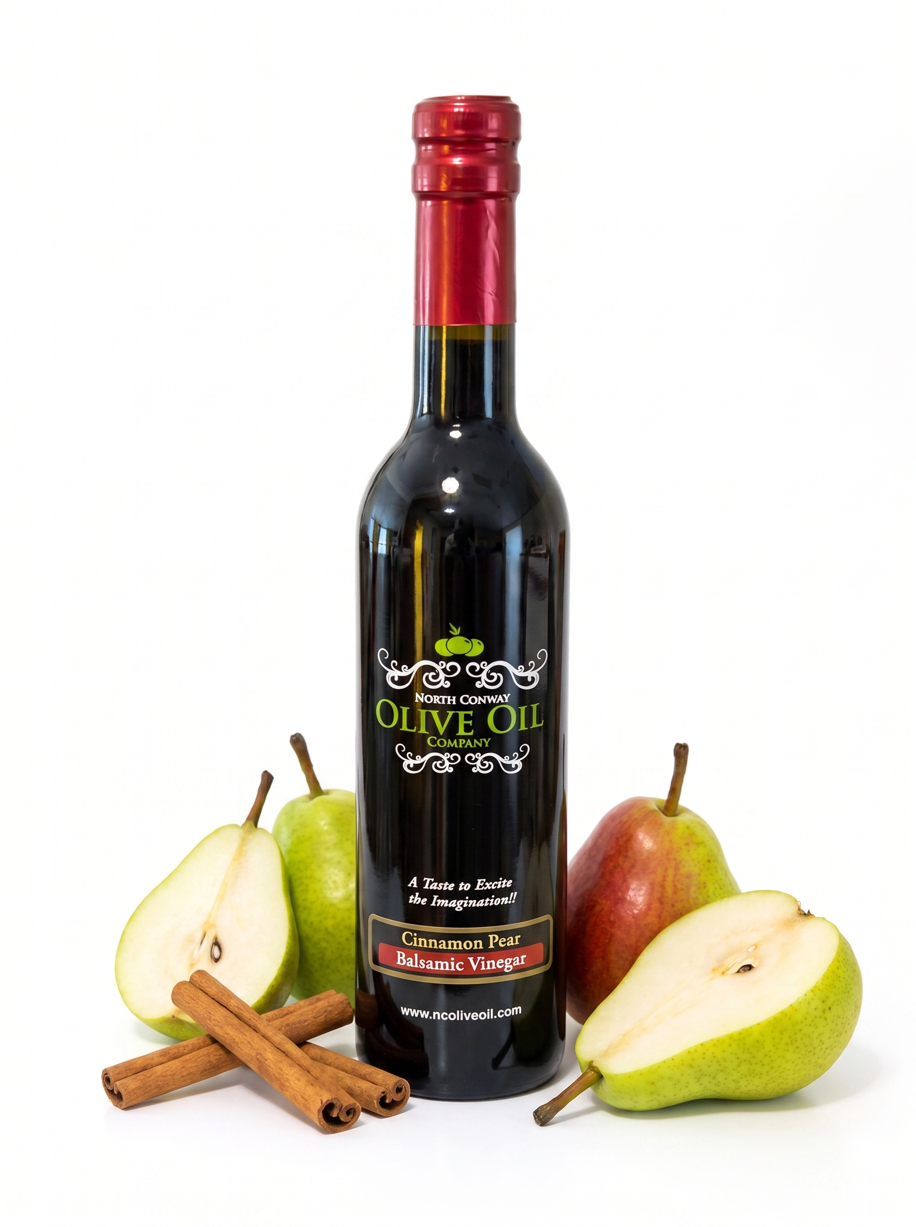 Cinnamon Pear Dark Balsamic Vinegar bottle - Google Merchant product image