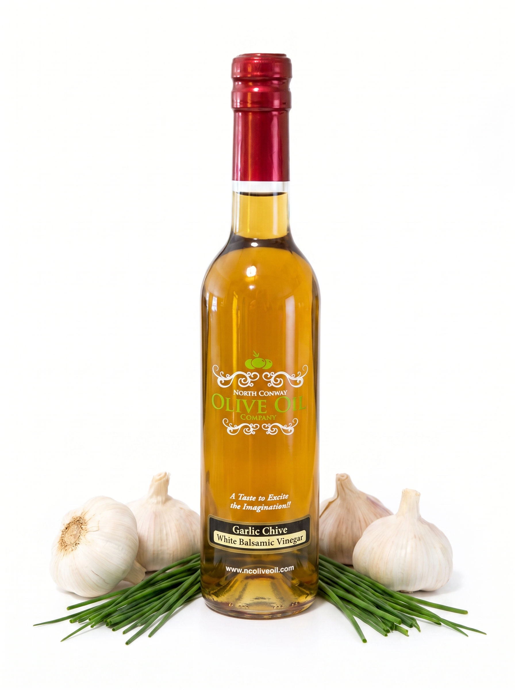 Garlic Chive White Balsamic Vinegar bottle - Google Merchant product image