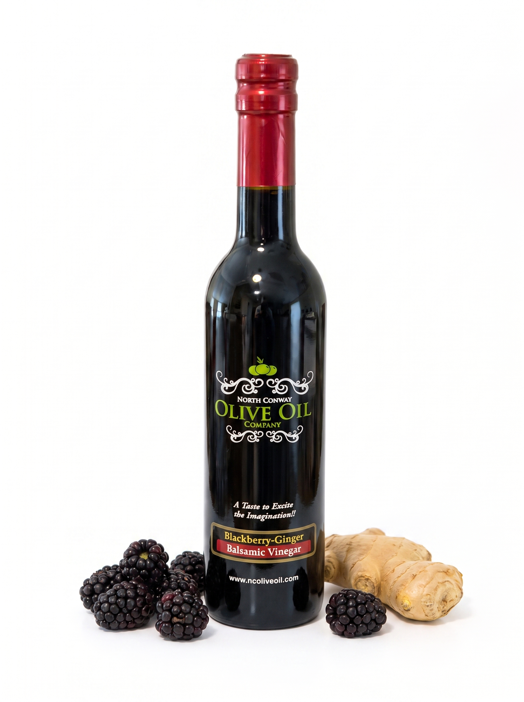 Blackberry-Ginger Dark Balsamic Vinegar bottle - Google Merchant product image