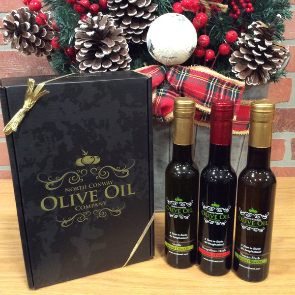 Three 200ml Bottle Gift Box – North Conway Olive Oil Company