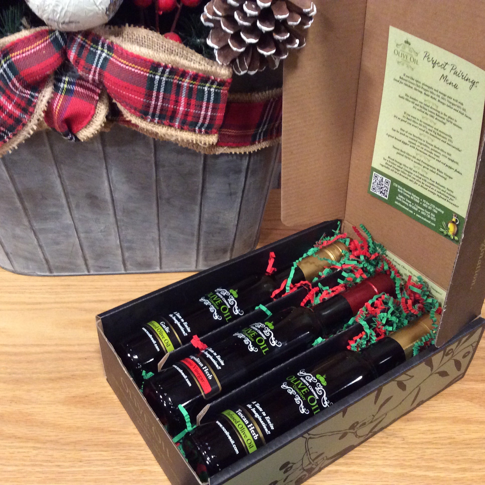 Three 200ml Bottle Gift Box – North Conway Olive Oil Company