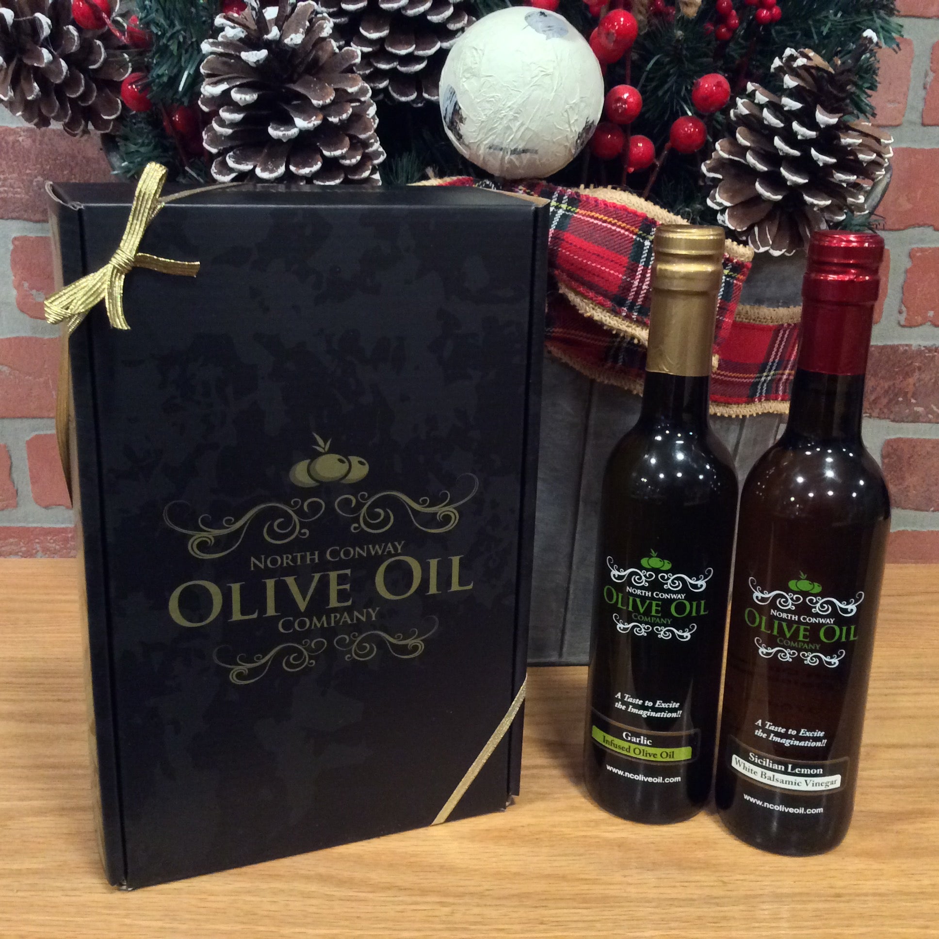 Two 375ml Pairings Gift Box - North Conway Olive Oil Company