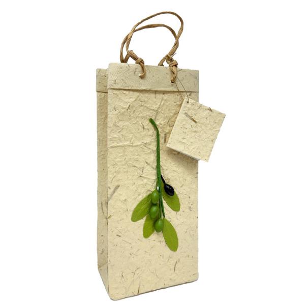 Two Bottle Paper Olive Oil Gift Bag