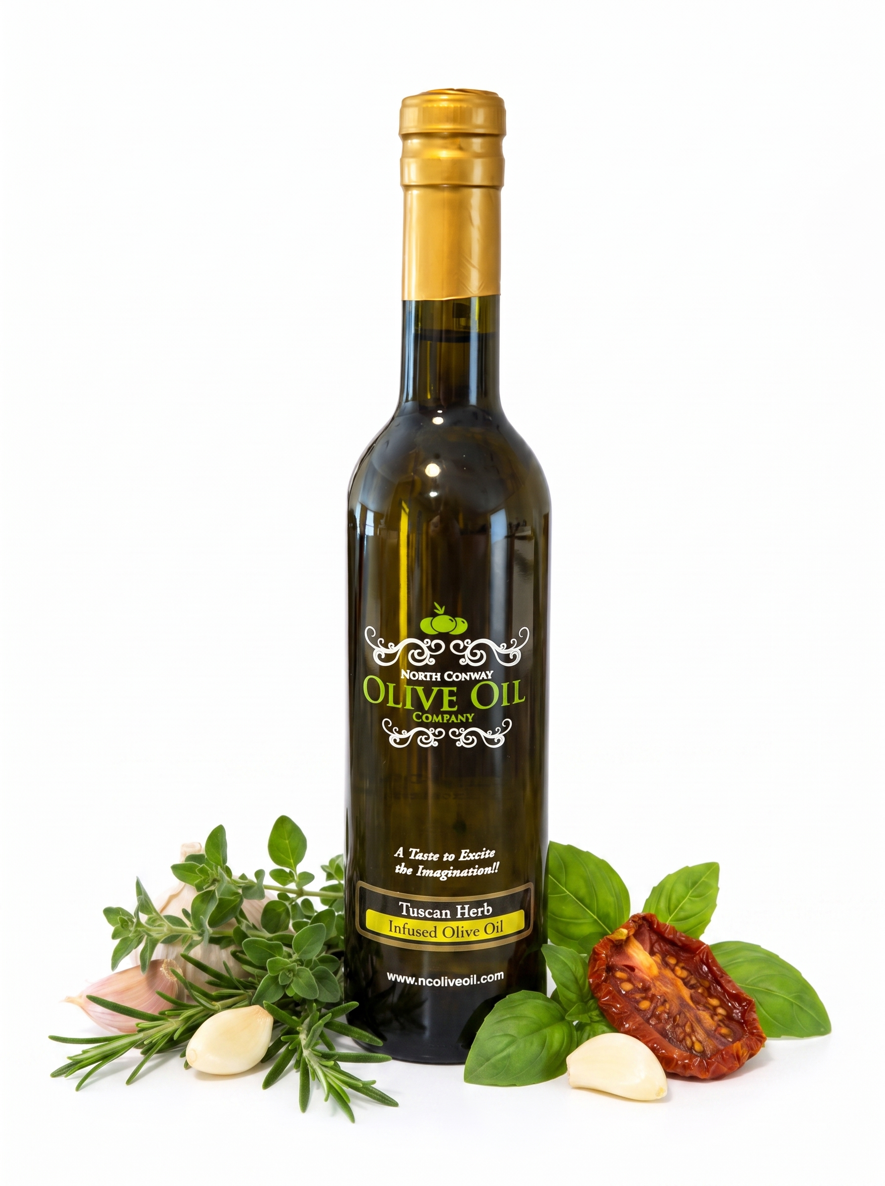 Tuscan Herb Infused Olive Oil bottle - Google Merchant product image