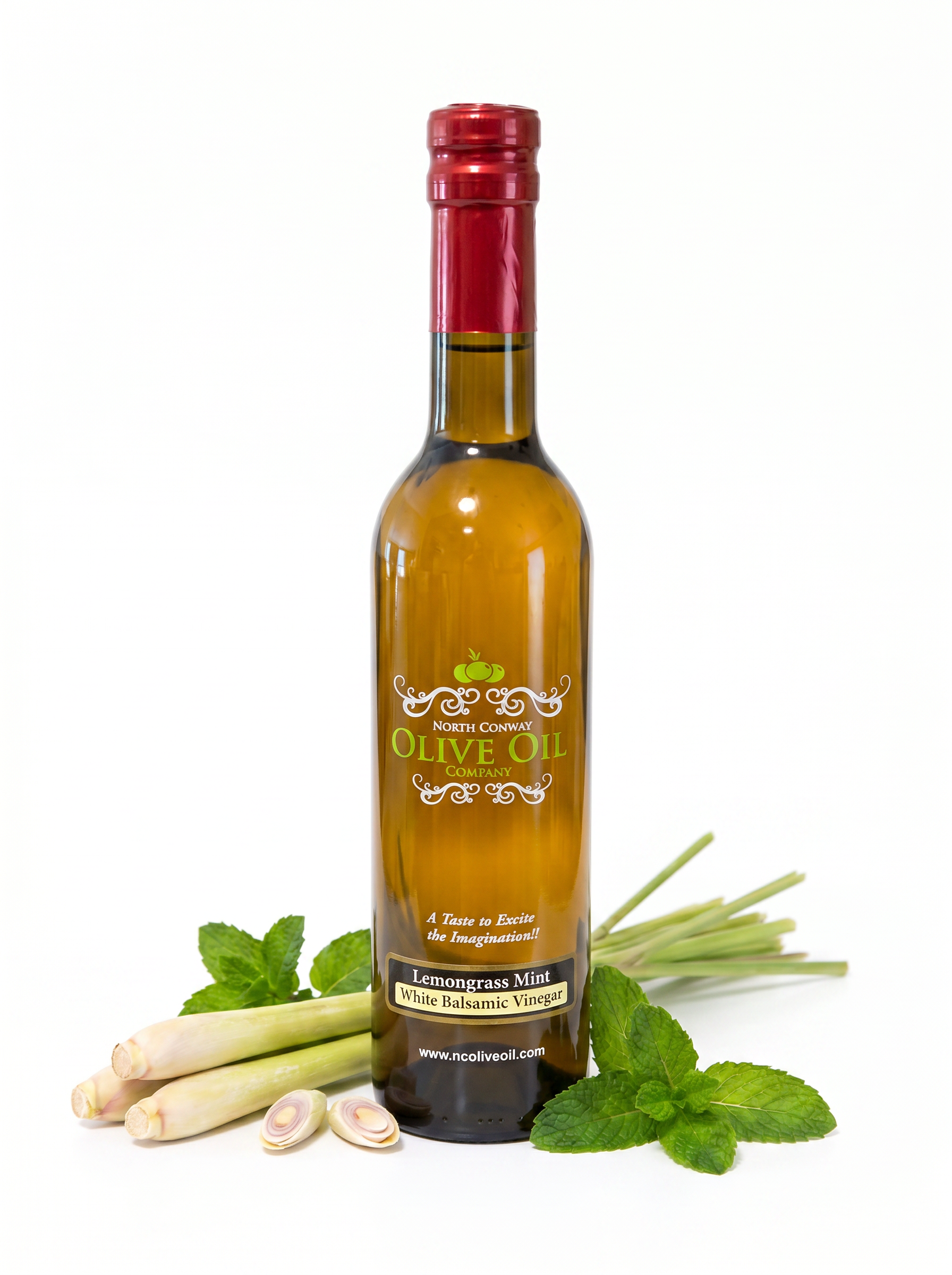 Lemongrass Mint White Balsamic Vinegar bottle - Google Merchant product image