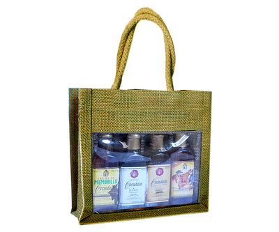 60 ml Bottle Canvas Olive Oil Gift Bag (fits four 60 ml)